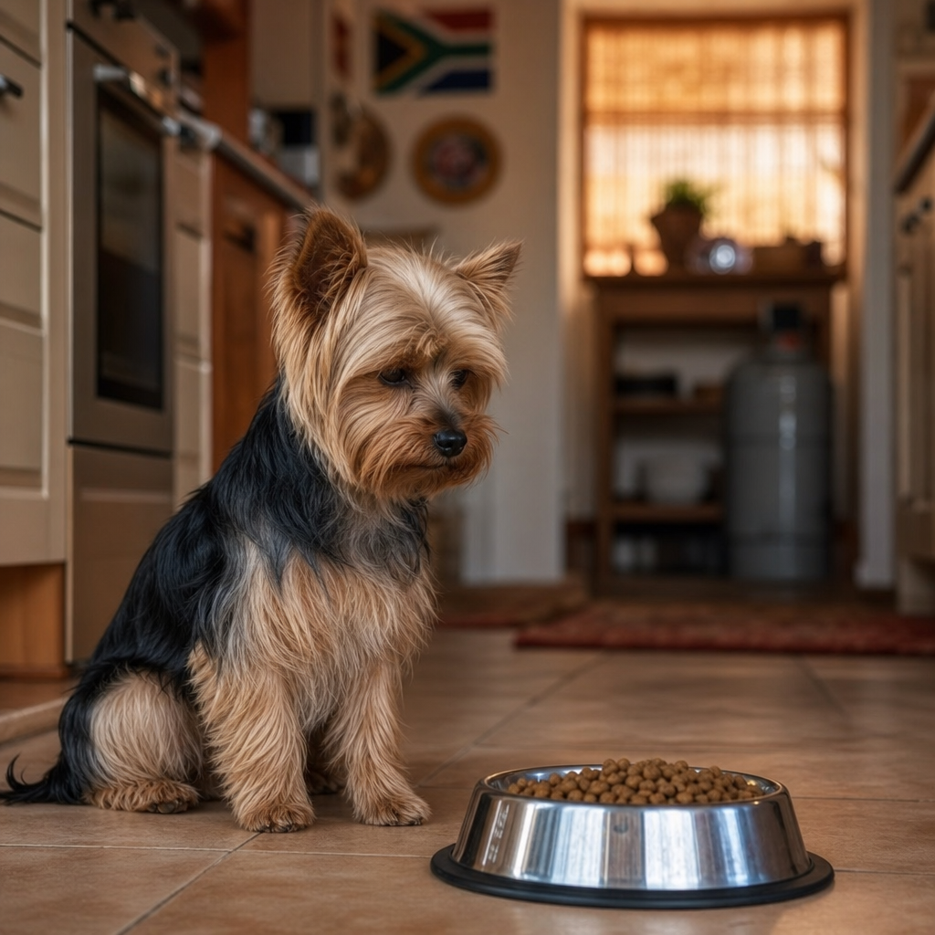 Yorkshire Terrier with safe human food options